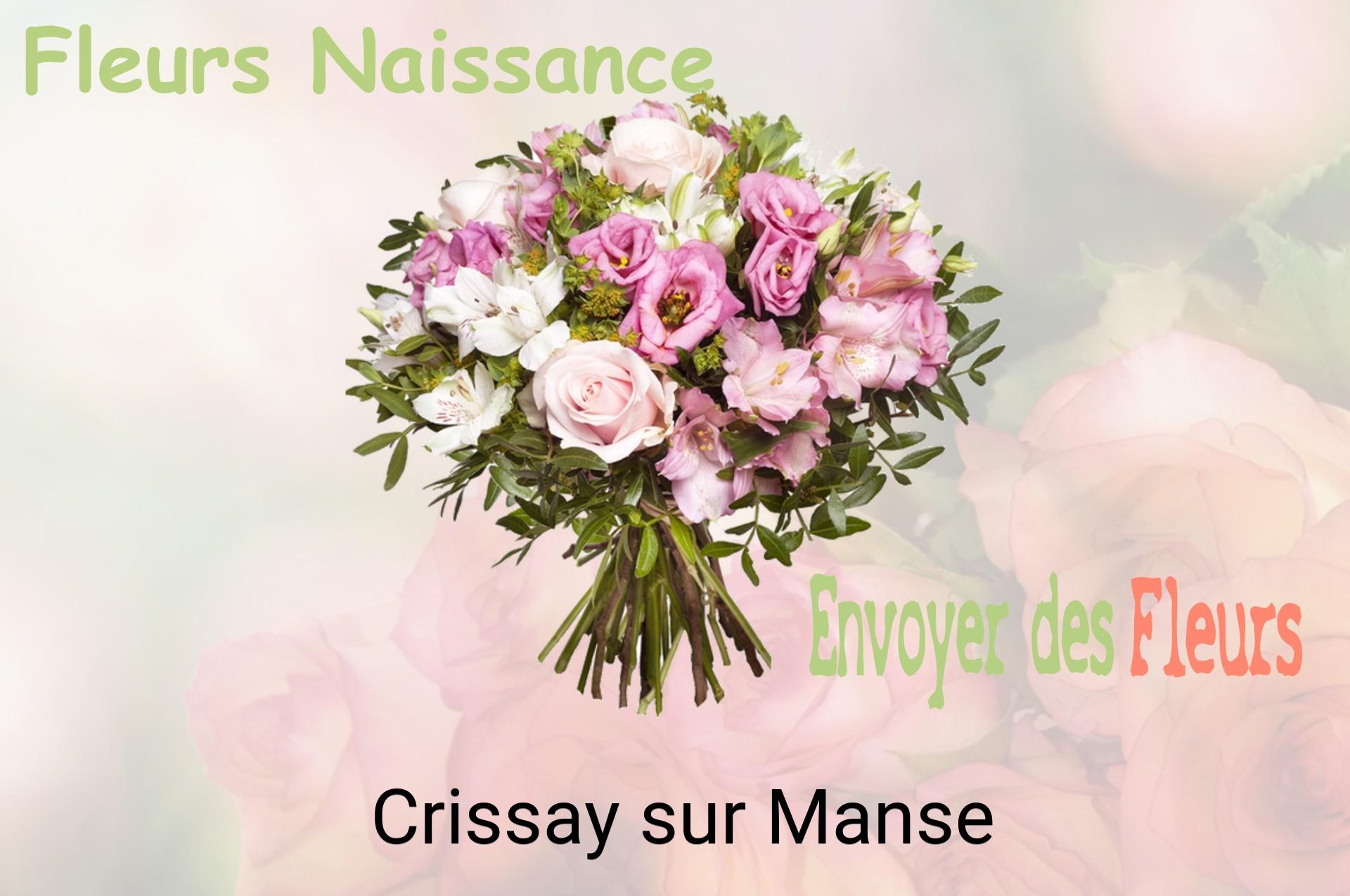 Bouquet de fleurs de naissance livré à Crissay-sur-Manse