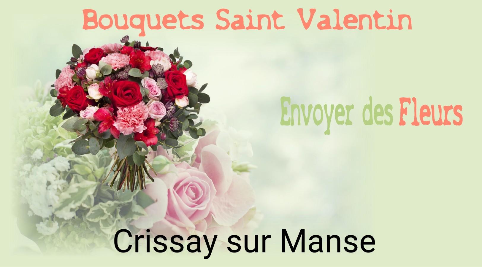 Roses de Saint-Valentin livrées à Crissay-sur-Manse
